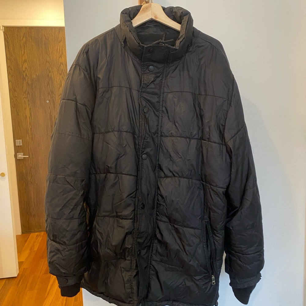 Big Black Puffer Jacket Schott